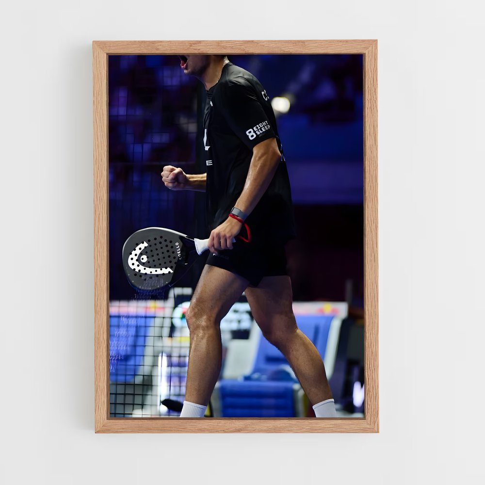Poster Arturo coello captivé – affiche Padel (vue 4)